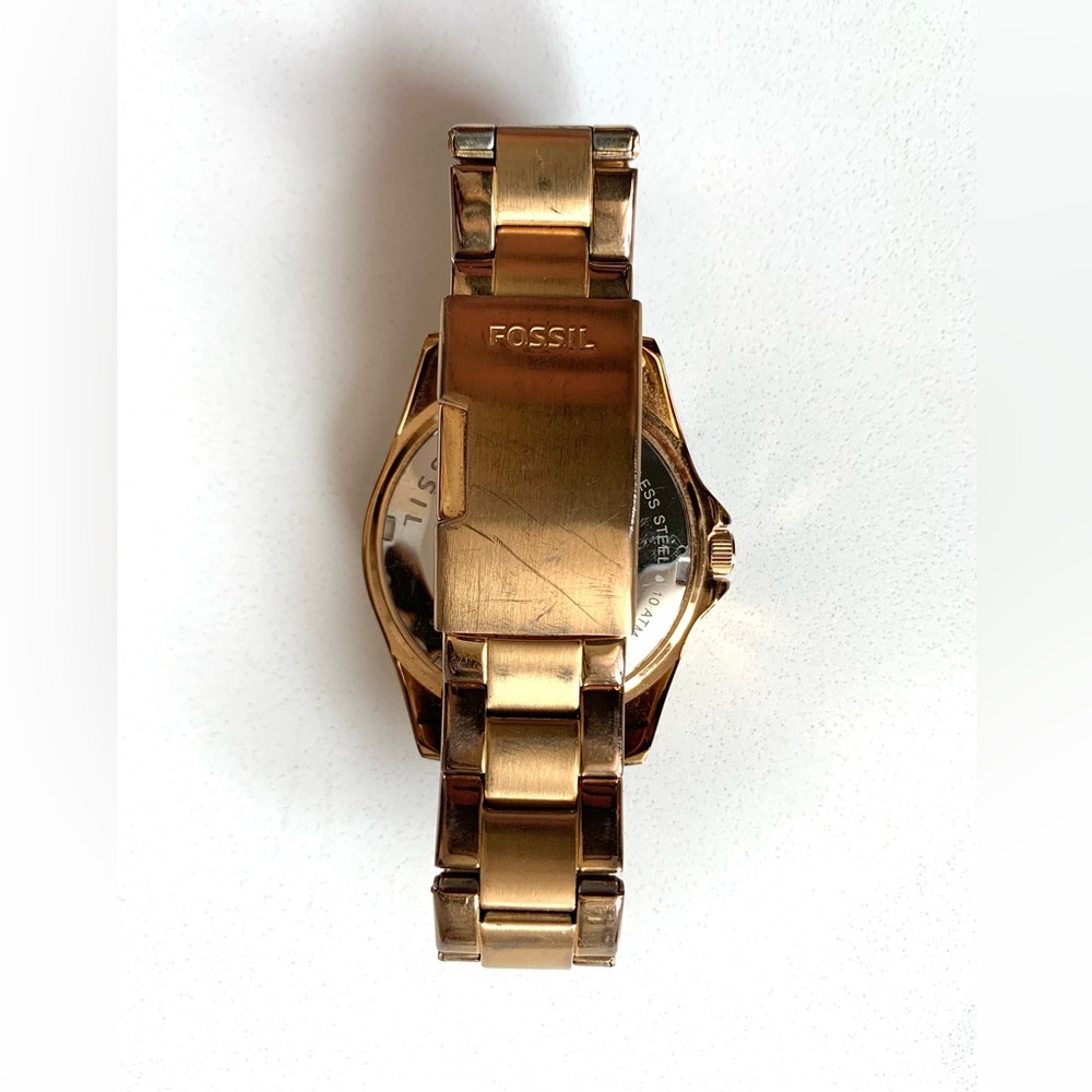 Rose Gold Fossil Watch / Riley - Picture 2 of 2